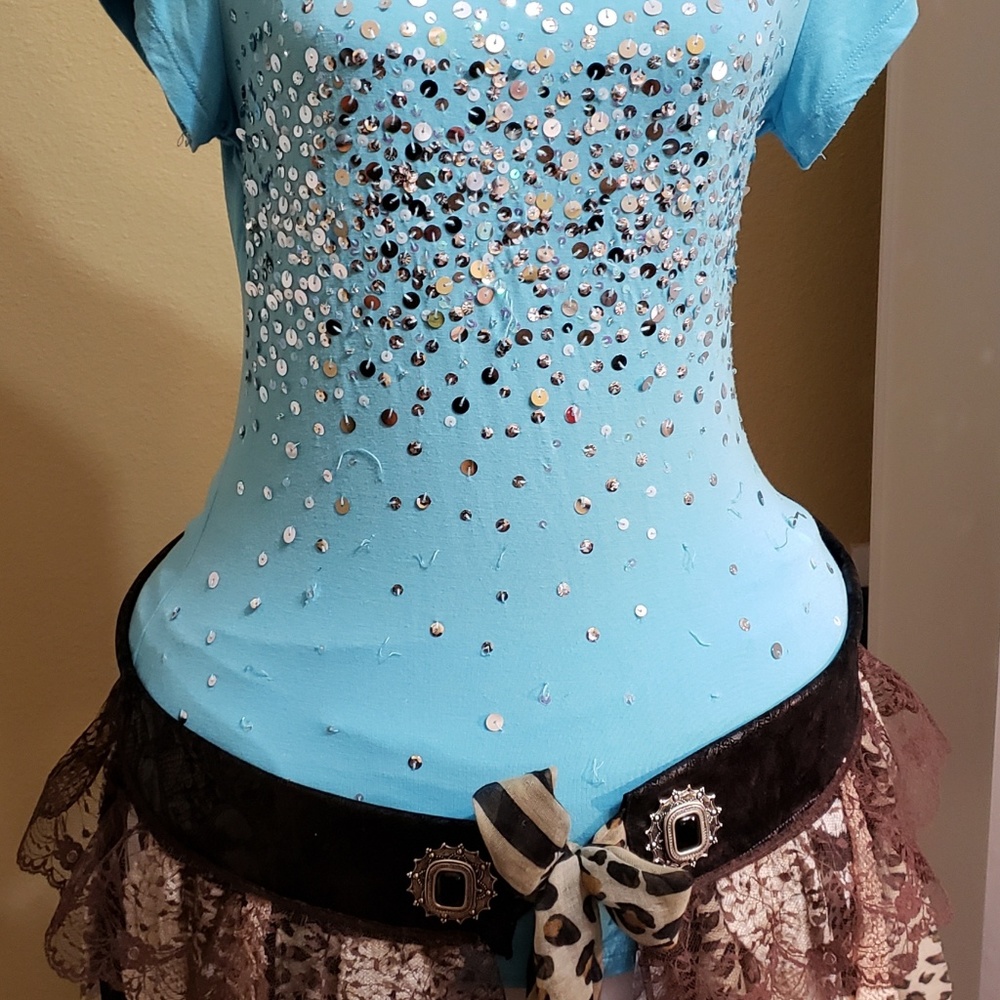 Animal Print Pirate Wrap Skirt